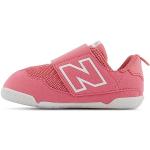 New Balance Girls New-B V1 Hook and Loop Sneaker, Natural Pink/White, 9 X-Wide Toddler