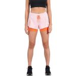 Shorts scontati rosa L in poliestere traspiranti da running per Donna New Balance Impact 