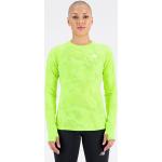Magliette & T-shirt scontate verdi XS in poliestere traspiranti con manica lunga per Donna New Balance Q Speed 
