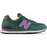 New Balance Scarpe Donna Sneakers 574 in Mesh e Suede colore Green e Purple