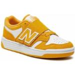 Sneakers gialle chiusura velcro a strappo per bambini New Balance 480 