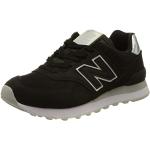 New Balance WL574, Sneaker Donna, Black, 37.5 EU