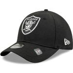 Cappellini scontati neri in poliestere per Uomo New Era Oakland Raiders NFL 