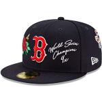 Cappelli 56 blu navy con visiera piatta per Uomo New Era 59FIFTY Boston Red Sox 