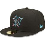 New era 59fifty fitted miami marlins authentic on field game nero