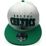 Cappelli scontati bianchi con visiera piatta per Donna New Era Snapback Boston Celtics 