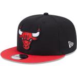 Cappelli rossi a tema Chicago con visiera piatta New Era Snapback Chicago Bulls 