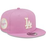 Cappelli rosa di cotone con visiera piatta New Era 9FIFTY Los Angeles Dodgers 