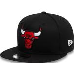 Cappelli neri di cotone a tema Chicago con visiera piatta per Donna New Era Snapback Chicago Bulls 