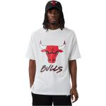 New Era Chicago Bulls Nba Script Mesh Short Sleeve T-shirt Bianco L Uomo