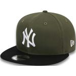 Cappelli verde oliva di cotone con visiera piatta per Uomo New Era New York Yankees 