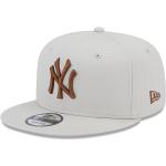 Cappelli snapback scontati beige di cotone per Uomo New Era 9FIFTY New York Yankees 