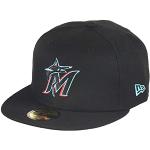 New Era Miami Marlins MLB cap 59Fifty Basecap Baseball Kappe Schwarz - 7 3/8-59cm (L)