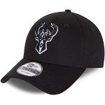 New Era Milwaukee Bucks 9forty Snapback cap Verstellbar Kappe Black Base Schwarz - One-Size