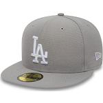 New Era MLB League Basic 59Fifty Los Angeles Dodgers Snapback cap, Uomo, Gray White, 7 3/4 (61.5 cm)