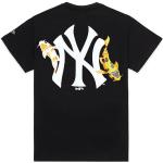 Magliette & T-shirt scontate nere taglie comode a fiori a tema New York ricamate per Donna New Era MLB New York Yankees 