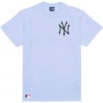 Magliette & T-shirt scontate lilla taglie comode a girocollo a tema New York mezza manica con scollo rotondo New Era MLB New York Yankees 