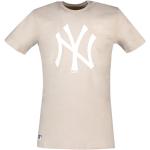 Magliette & T-shirt scontate beige S di cotone a tema New York mezza manica ricamate per Uomo New Era MLB New York Yankees 