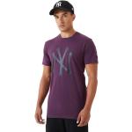 Magliette & T-shirt scontate viola scuro S mezza manica ricamate per Uomo New Era MLB New York Yankees 