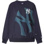 Felpe scontate blu navy S manica lunga con girocollo New Era MLB New York Yankees 