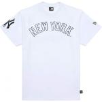 Magliette & T-shirt scontate bianche S a girocollo a tema New York mezza manica con scollo rotondo New Era MLB New York Yankees 