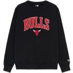 Felpe scontate nere L taglie comode di cotone a tema Chicago con girocollo per Donna New Era Bulls Chicago Bulls 