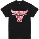 New era nba chicago bulls infill logo oversize tee black