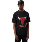 New Era NBA Chicago Bulls Script Mesh Tee, maglietta nera da uomo