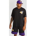 T-shirt nere XL di cotone da basket per Uomo New Era NBA Los Angeles Lakers 