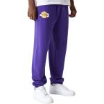 Pantaloni tuta viola XXL taglie comode di cotone per Uomo New Era NBA Los Angeles Lakers 