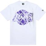 Magliette & T-shirt bianche L taglie comode ricamate New Era NBA Los Angeles Lakers 