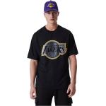 New Era Nba Os Outline Mesh Los Angeles Lakers Short Sleeve T-shirt Nero L Uomo