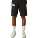 Pantaloncini scontati neri S di cotone da basket per Uomo New Era NBA Los Angeles Lakers 