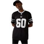 Magliette & T-shirt scontate nere XL taglie comode in poliestere mezza manica ricamate per Uomo New Era NFL NFL 