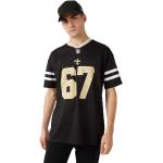 Magliette & T-shirt nere S taglie comode in poliestere mezza manica ricamate per Uomo New Era NFL NFL 