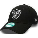 Cappellini scontati neri in poliestere per Uomo New Era Oakland Raiders NFL 