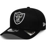 Cappelli scontati neri di cotone con visiera piatta per Uomo New Era Oakland Raiders Las Vegas Raiders 