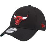 New Era Toppa laterale della squadra 9FORTY Chicago Bulls Cap, berretto nero da uomo