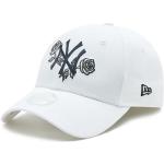 Cappellini bianchi di cotone a fiori a tema New York per Donna New Era 9FORTY New York Yankees 