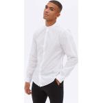 New Look - Camicia serafino a maniche lunghe bianca-Bianco