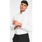 Camicie Oxford bianche XXL taglie comode tinta unita manica lunga per Uomo New Look 