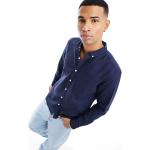 Camicie Oxford blu navy XL manica lunga per Uomo New Look 