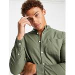 Camicie Oxford scontate verdi XS manica lunga per Uomo New Look 