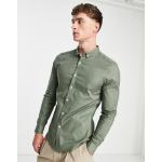 Camicie Oxford scontate eleganti verdi S manica lunga per Uomo New Look 