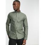 Camicie Oxford scontate eleganti verdi XS manica lunga per Uomo New Look 