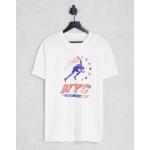 New Look - NYC Running Club - T-shirt bianca-Bianco