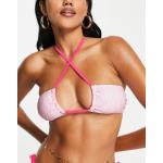 Top bikini scontati rosa XL per Donna New Look 