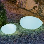 Luci bianche in pietra da giardino compatibile con E27 