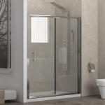 Porta doccia scorrevole trasparenti in alluminio 