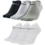 Nike 6 paia di calzini da ginnastica Performance Lightweight bianco nero SX4705, Bianco/Multicolore, 46/50 cm